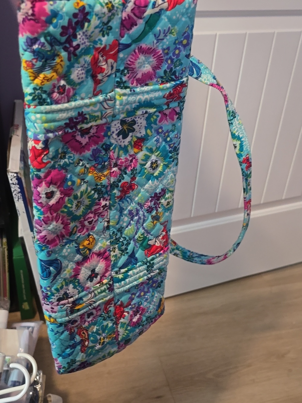 Vera Bradley Little Mermaid Large Quilted Tote Bag - Picture 3 of 6